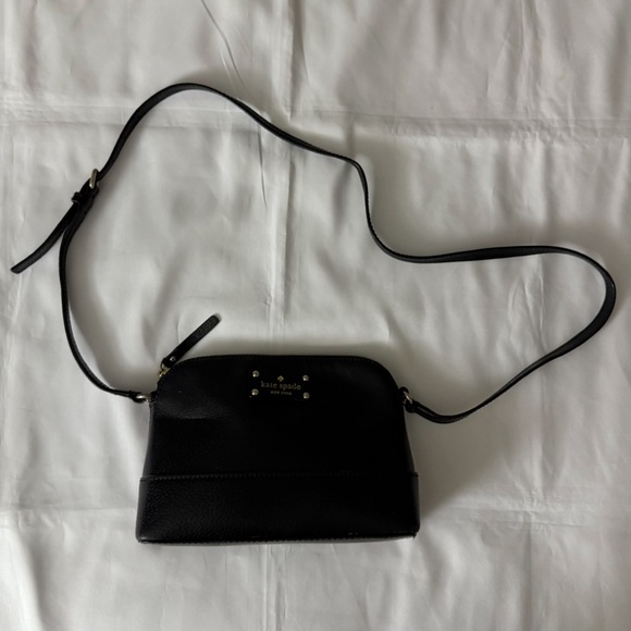 kate spade Handbags - Kate Spade Black Dome Shaped Crossbody Purse